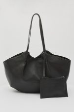 BLUSH ΔEΡΜΑΤΙΝΗ SHOPPER ΤΣΑΝΤΑ ΜΑΥΡΗ - Image 4