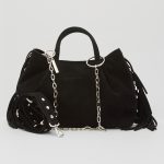 NAIRA TOTE SUEDE ΤΣΑΝΤΑ ΜΑΥΡΗ