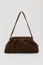 DIMI CLUTCH SUEDE ΤΣΑΝΤΑ ΚΑΦΕ - Image 3