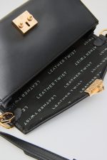 LOCKETTE ΤΣΑΝΤΑ ΧΙΑΣΤΙ ΜΑΥΡΟ ΛΕΙΟ ΔΕΡΜΑ - Image 2