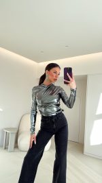 Nora Metallic Bodysuit - Image 5